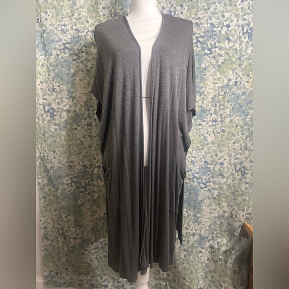 SAVVI Nina Ribbed Kimono OS - Picture 4 of 8